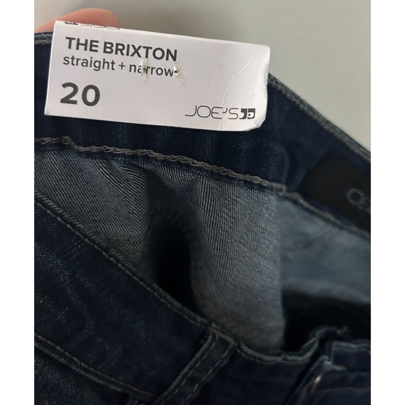 Joe's The Brixton Women's Blue Jeans Dark Wash Straight + Narrow SZ 20 / 34L NEW - Picture 7 of 7